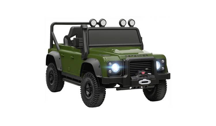 AIYAPLAY Land Rover Defender 110SVX 12V 3-5 Years LED Lights Ride on Car – Green