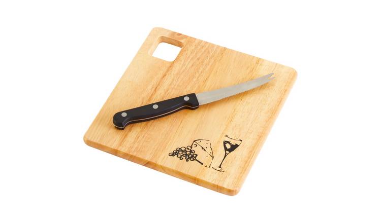 Orsina Mono Wooden Cheese Board with Cheese Tool – Natural