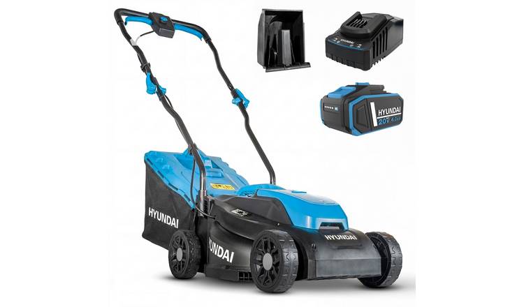 Hyundai 20V Cordless 3-in-1 Lawnmower with 4Ah Battery - 33cm