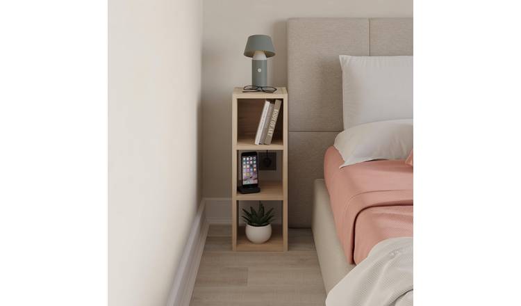 Decortie Combayn Fat Low Particleboard Shelving Unit - Oak