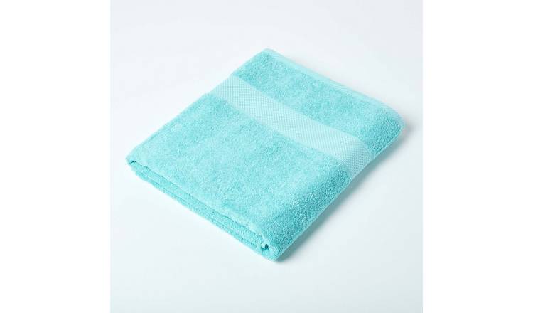 Homescapes Turkish Cotton Bath Sheet - Aqua