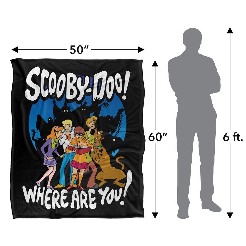 Scooby Doo Ghosts Soft Touch Blanket - 152cm x 127cm - Image 4