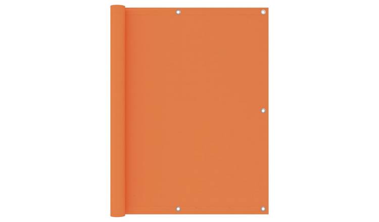 Walplus Polyester Oxford Balcony Screen - Orange - 120 x 600 cm