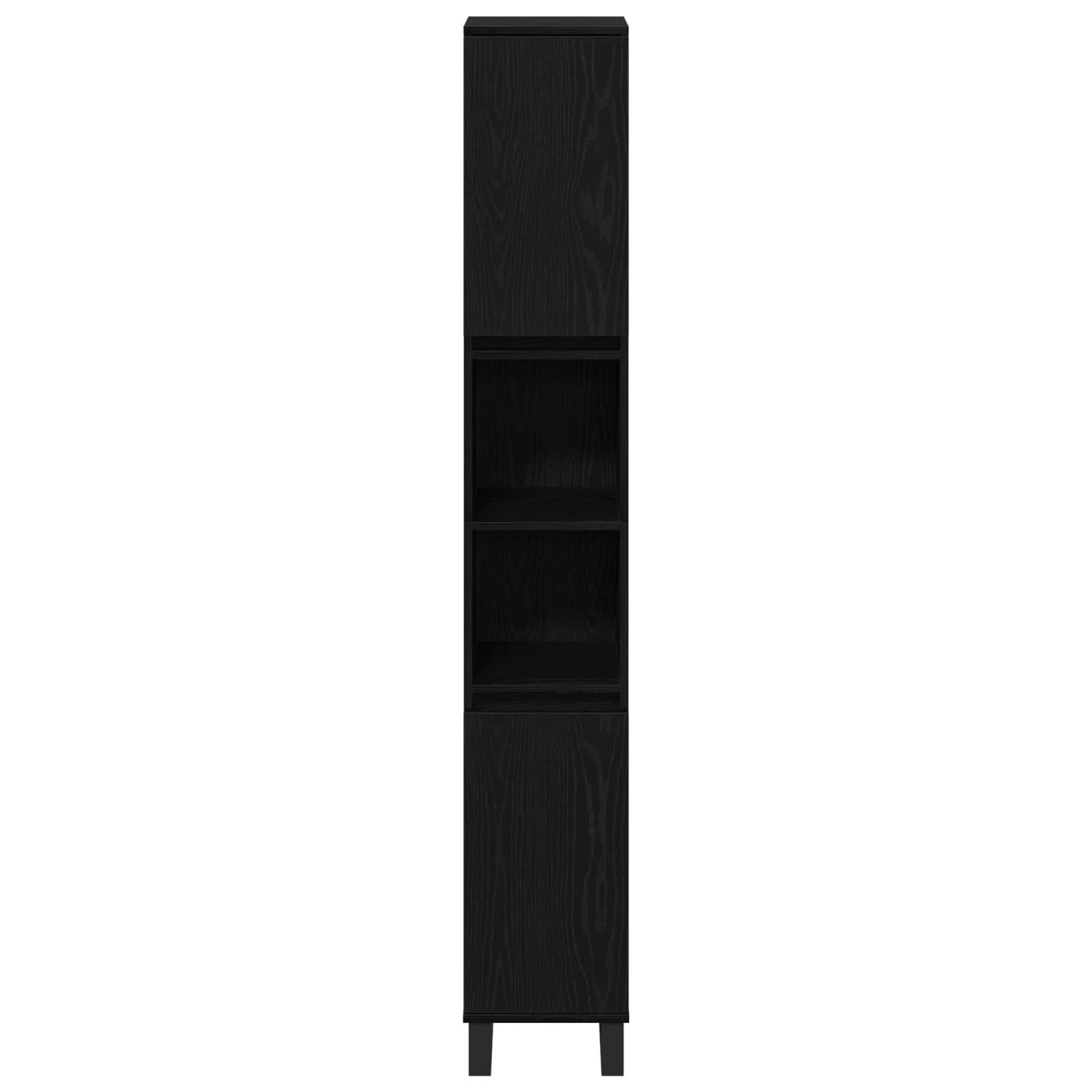 Walplus Engineered Wood Bathroom Cabinet - Black Oak - 30 x 30 x 190 cm - Image 6