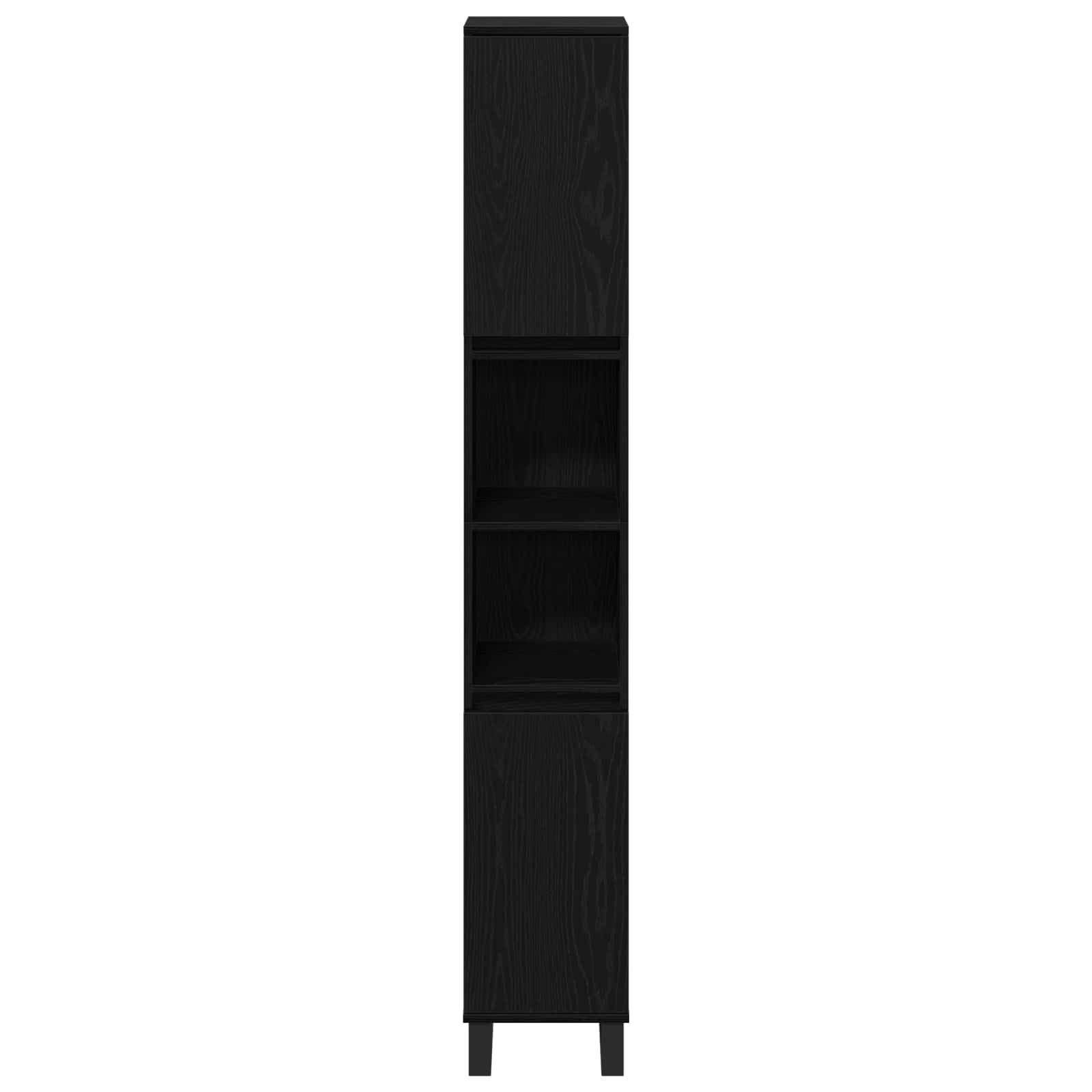 Walplus Engineered Wood Bathroom Cabinet - Black Oak - 30 x 30 x 190 cm - Image 6