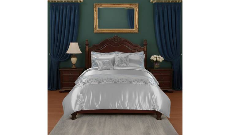 Snug City Embellished Butterfly Duvet Cover Set - King - Silver