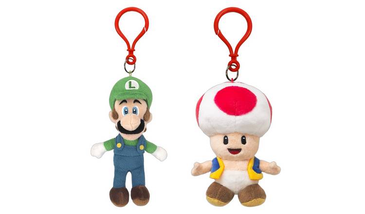 San-Ei Nintendo Super Luigi and Toad Keychain Bundle