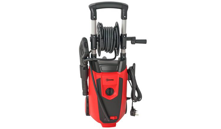 Outsunny 1800W 150 Bar 420 Litre Per Hour 6m Hose Pressure Washer – Red