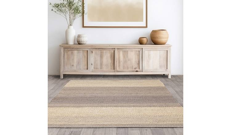 Mega Flooring Grey Modern Plain Rug - 200 x 300cm