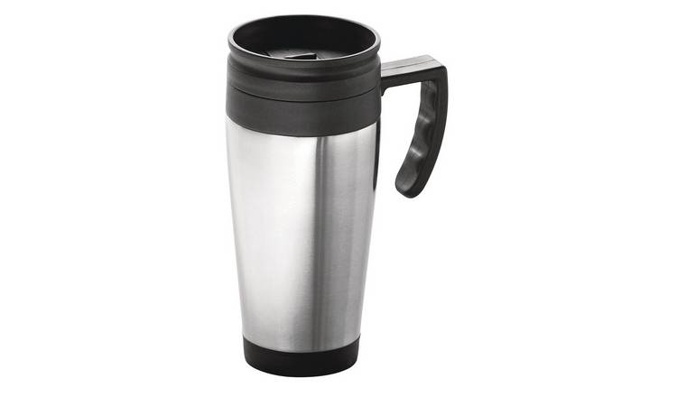 Orsina Mateo Stainless Steel Travel Mug – Black and Silver