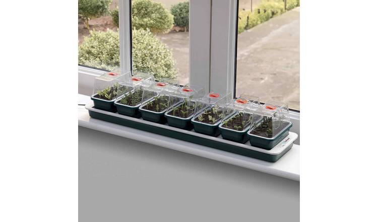 Marshalls Garden Super 7 Electric Windowsill Propagator With 7 Vented Mini Trays