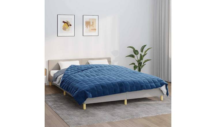 Walplus 11 kg Polyester Weighted Blanket - Blue - 220 x 240 cm
