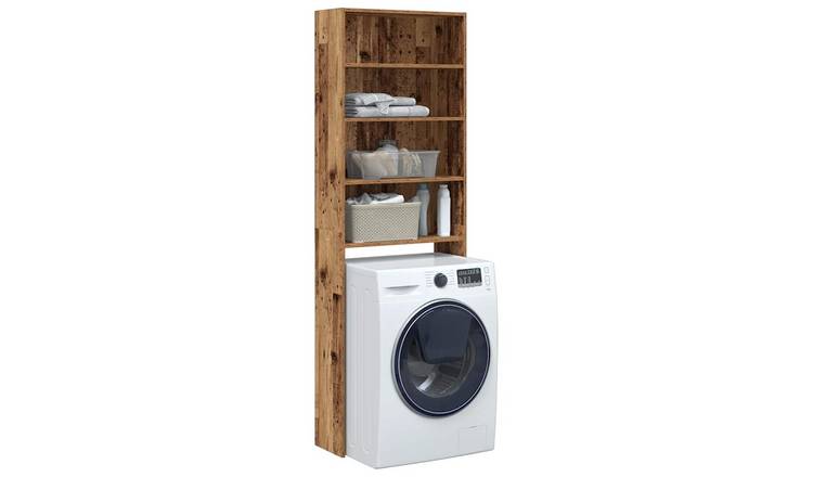 Walplus Washing Machine Cabinet Old - Old Wood - 64 x 24 x 190 cm