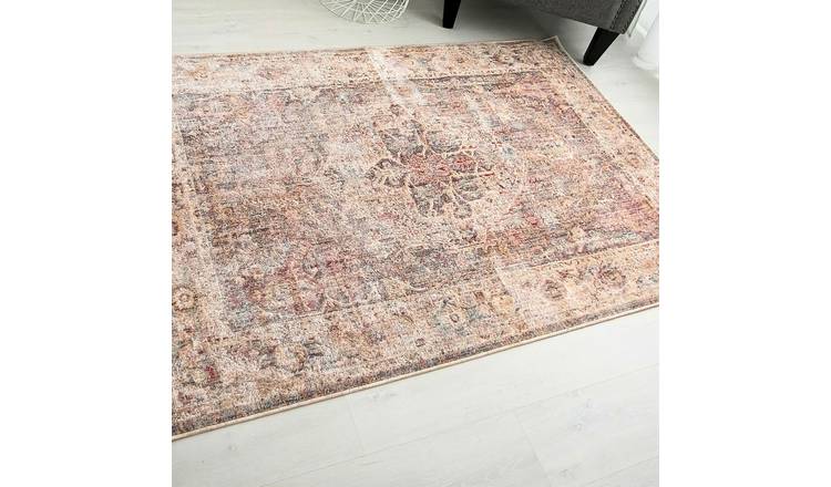 Mega Flooring Beige Traditional Abstract Rug - 120 x 170cm