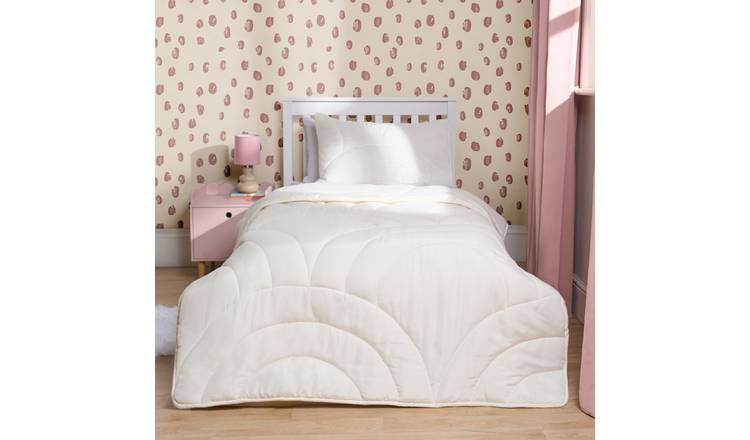 OHS Quilted Arches Coverless 7.5 Tog Duvet Bedding Set Cream - Single