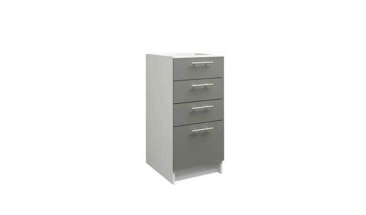 JD Greta 400mm Drawer Cabinet with Drawer Fronts - Grey Matt