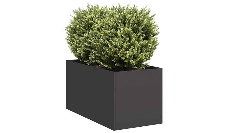 Walplus Steel Garden Planter - Black - 40 x 80 x 40 cm
