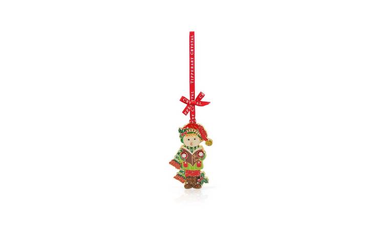 Tipperary Metal Sparkle  Carol Singer Hanging Decoration