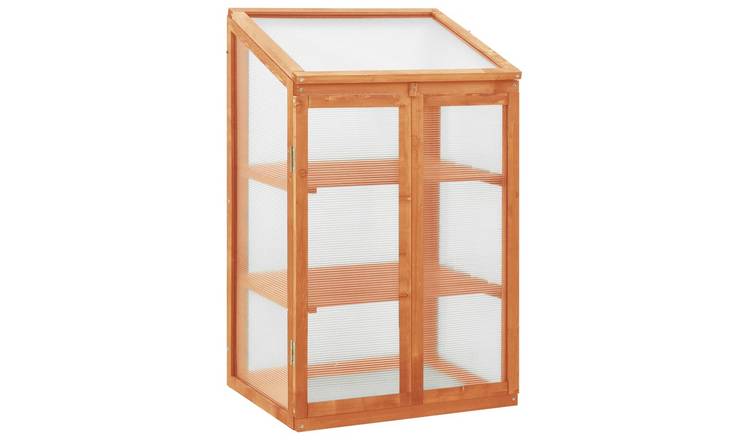 Walplus Wood Greenhouse Adjustable Armrests Rectangular Traditional - 100 cm