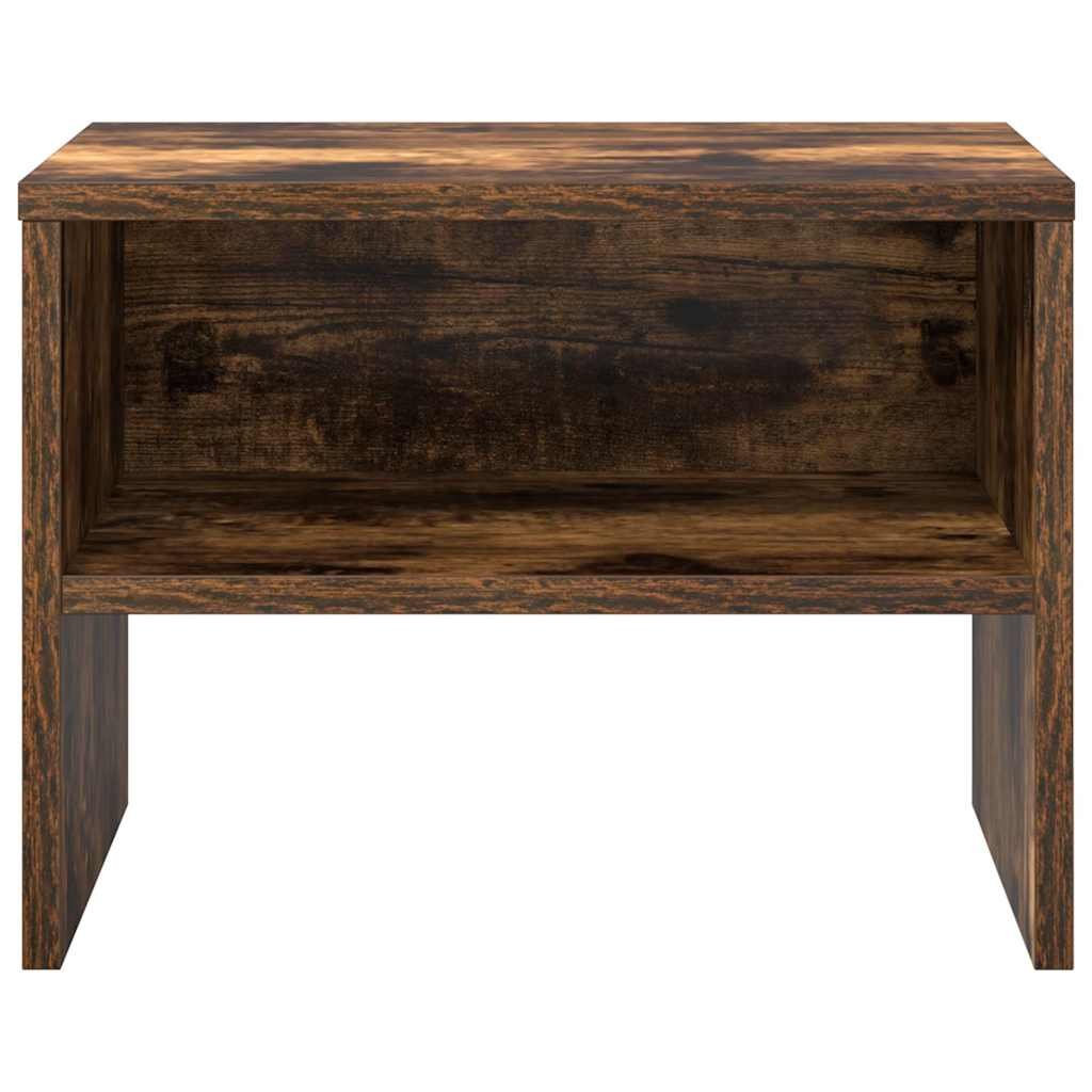 Walplus Engineered Wood Bedside Cabinet - Dark Oak - 40 x 30 x 30 cm - Image 5