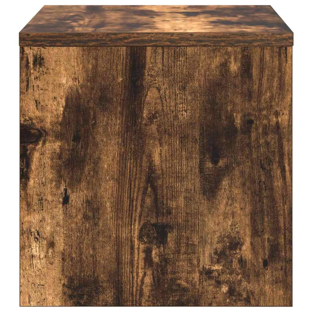 Walplus Engineered Wood Bedside Cabinet - Dark Oak - 40 x 30 x 30 cm - Image 6