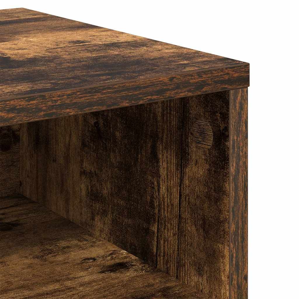 Walplus Engineered Wood Bedside Cabinet - Dark Oak - 40 x 30 x 30 cm - Image 8