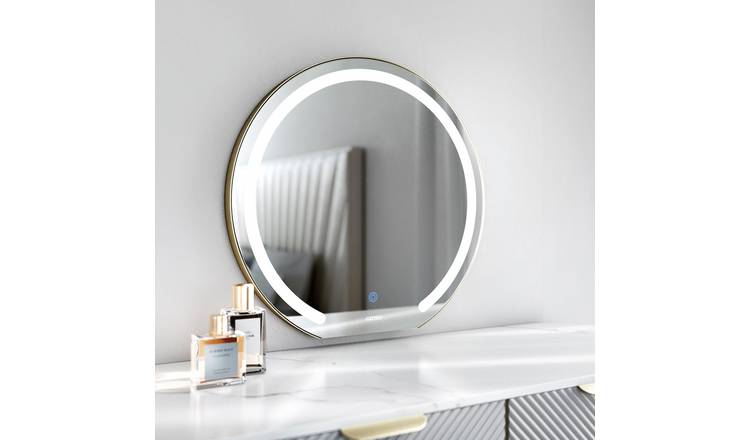 CARME Home Maisie Frameless Makeup Mirror - Gold