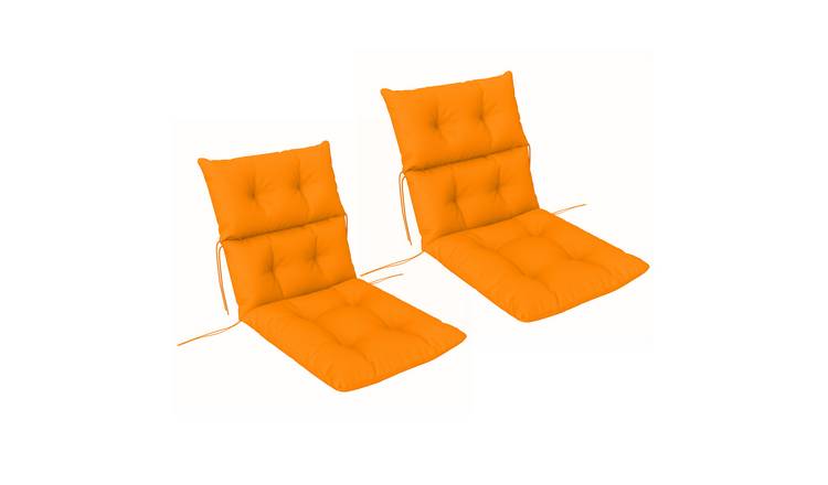 Outsunny Set of 2 Polyester Water Resistant Adirondack Chair Cushions – Orange