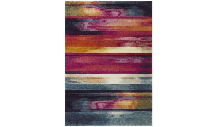 Mega Flooring Multi Modern Striped Rug - 120 x 170cm
