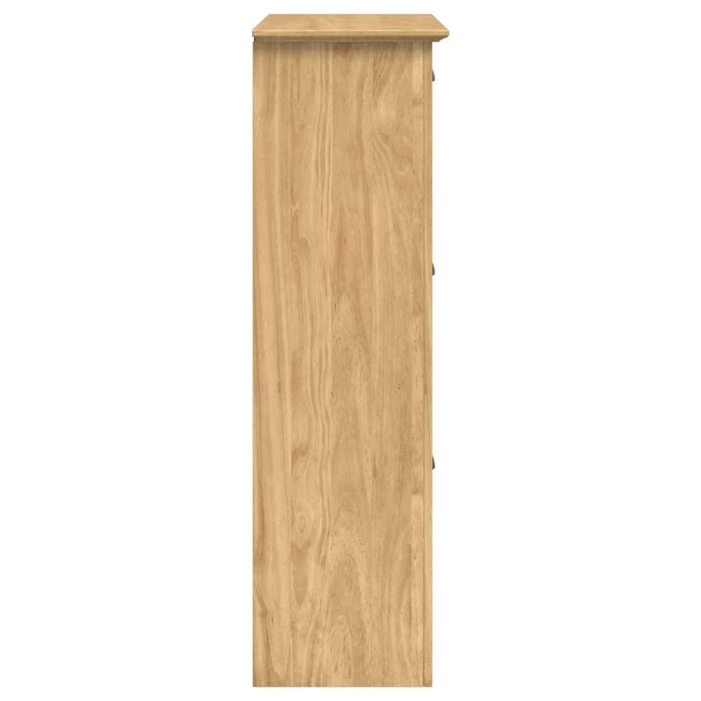Walplus Engineered Wood Shoe Rack - Honey Brown - 80 x 35 x 118 cm - Image 6