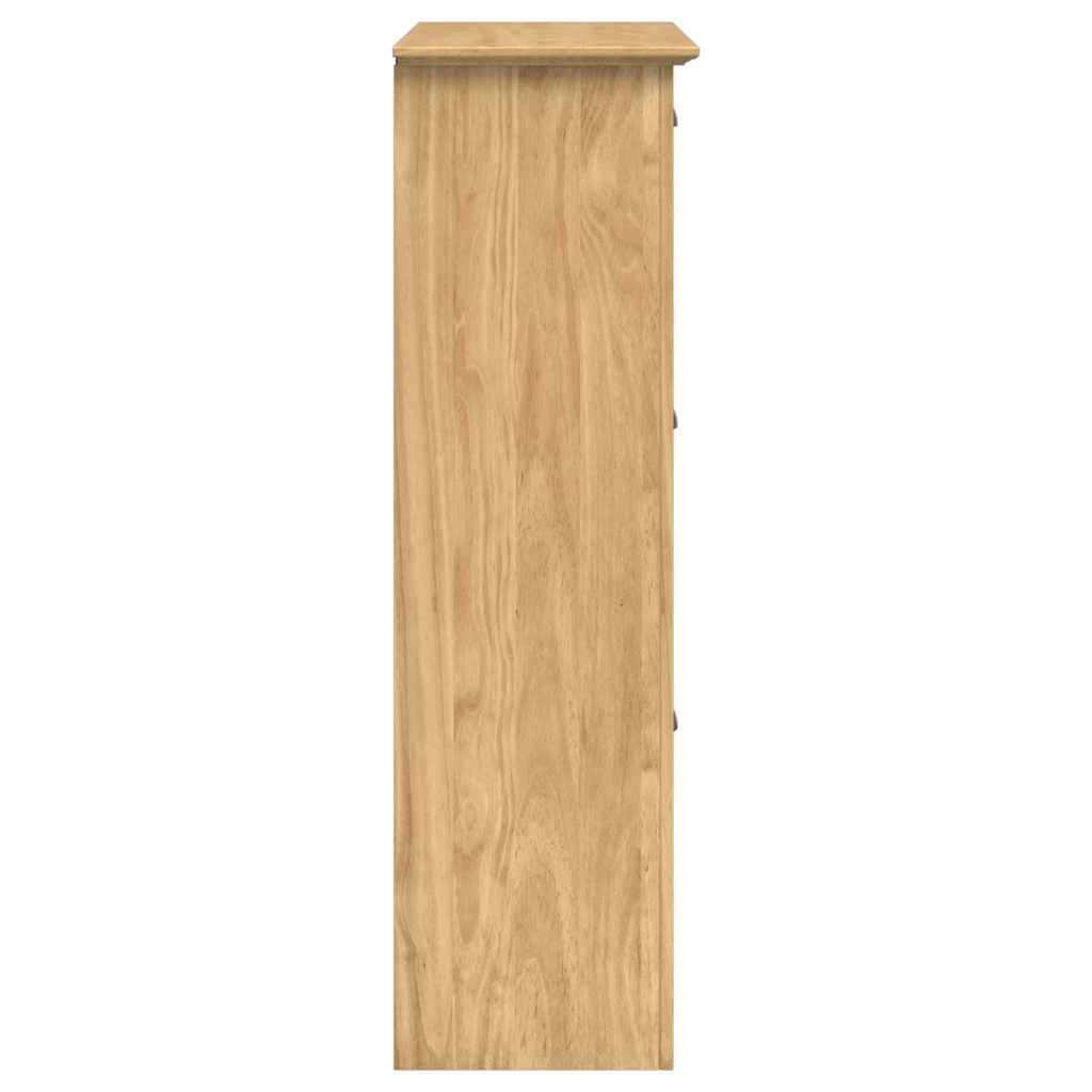 Walplus Engineered Wood Shoe Rack - Honey Brown - 80 x 35 x 118 cm - Image 6