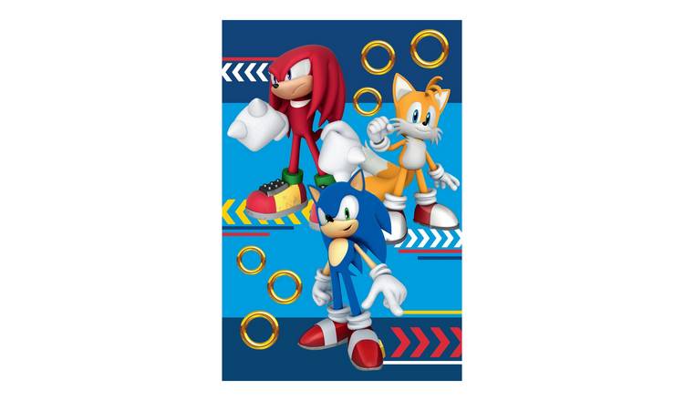 Sonic The Hedgehog Fleece Team Blanket - 150cm x 100cm