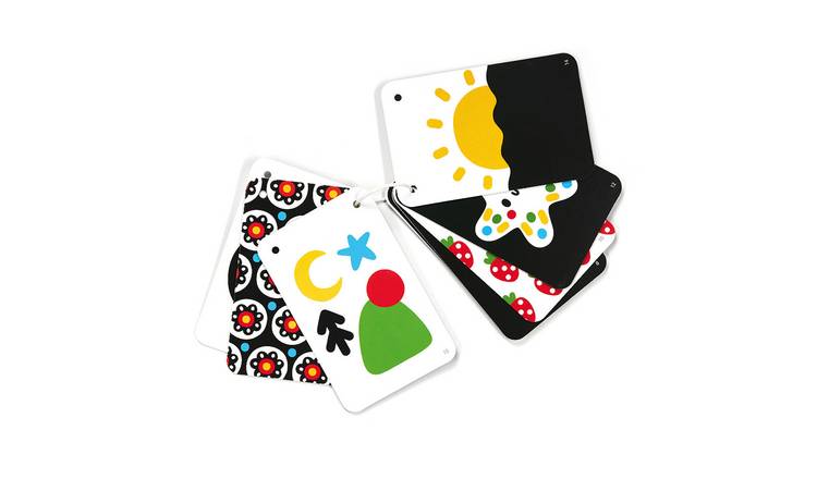 Banana Panda High Contrast Baby Cards on a String - Black and White