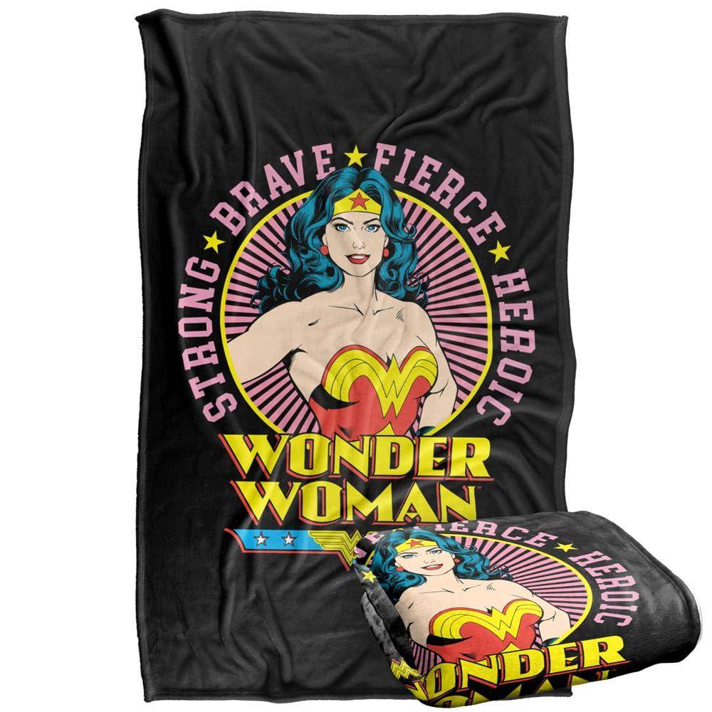 Wonder Woman Portrait Circle Blanket - 147cm x 91cm - Image 2