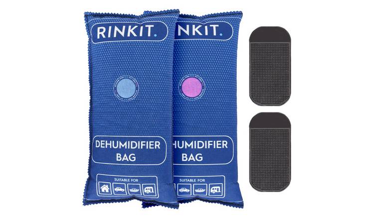 Rinkit Reusable Car Dehumidifier 1kg Bags Pack of 2 - Navy