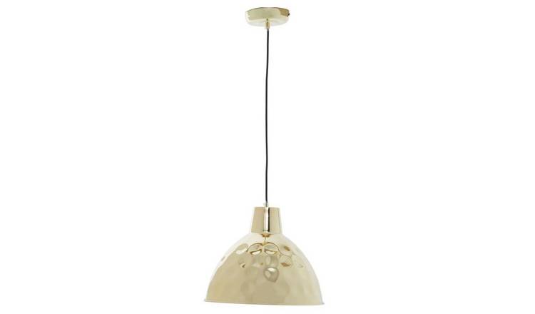 Orsina Leni Hammered Metal Pendant Light - Gold