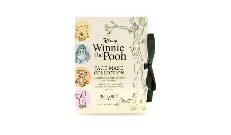 Mad Beauty Winnie The Pooh Face Sheet Masks Gift Set - 4 Pack
