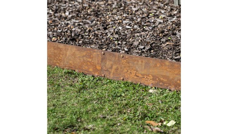 Primrose Corten Steel Modular Straight Edging 5m Pieces - 16cm
