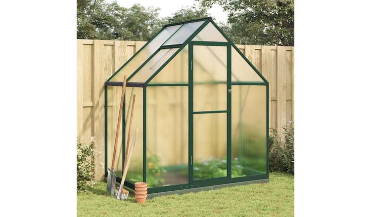 Walplus Greenhouse with Base Frame - Green and Transparent - 169 x 114 x 202 cm