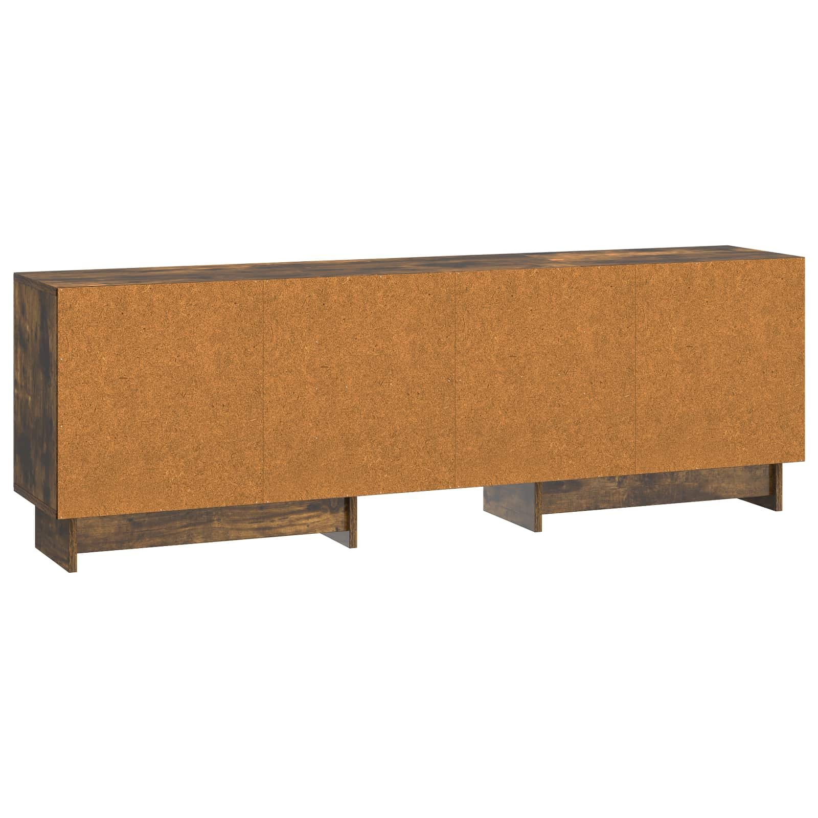 Walplus 2 Door Engineered Wood TV Cabinet - Smoked Oak - 150 x 31 x 50 cm - Image 7