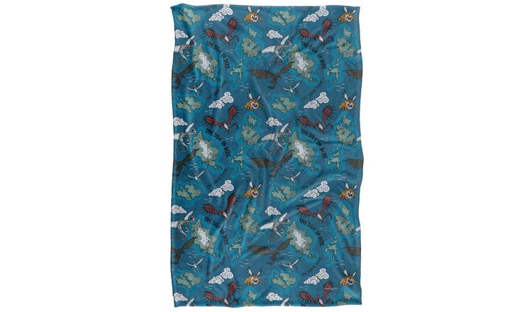 How To Train Your Dragon Toothless The Isle Of Berk Map Blanket - 152cm x 127cm