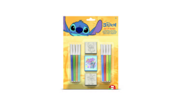 Stitch Blister Pack 2 Stamps – Kids Craft & Stationery Set