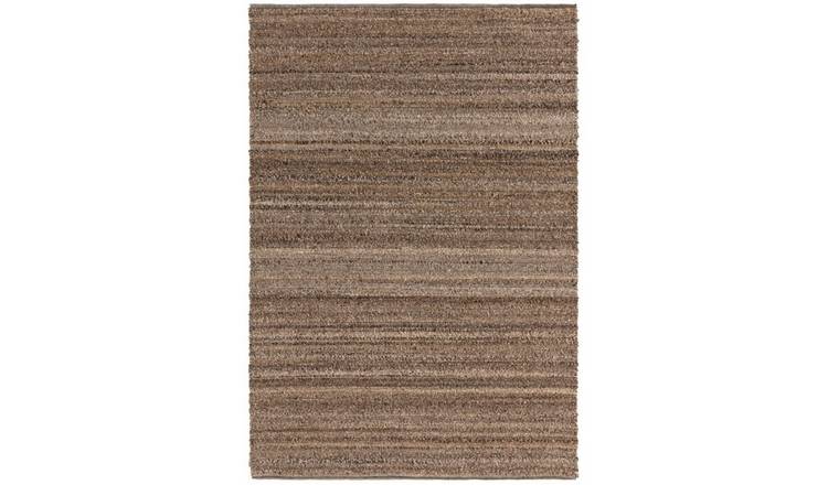 Mega Flooring Brown Handmade Plain Rug - 200 x 290cm