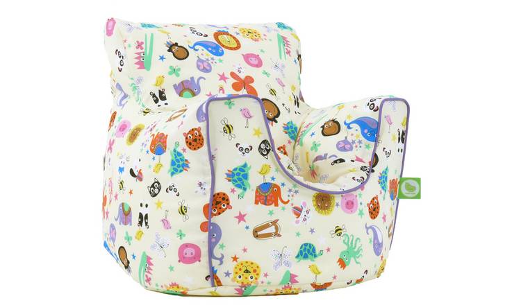 Bean Lazy Party Animals Bean Bag Armchair Child Teen Size Beige