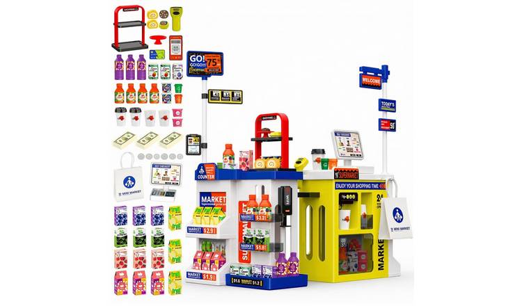 deAO Supermarket Playset - Blue Green