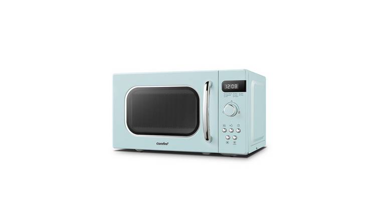 Comfee 800W 20L Retro Microwave with LED Display - Pastel Green