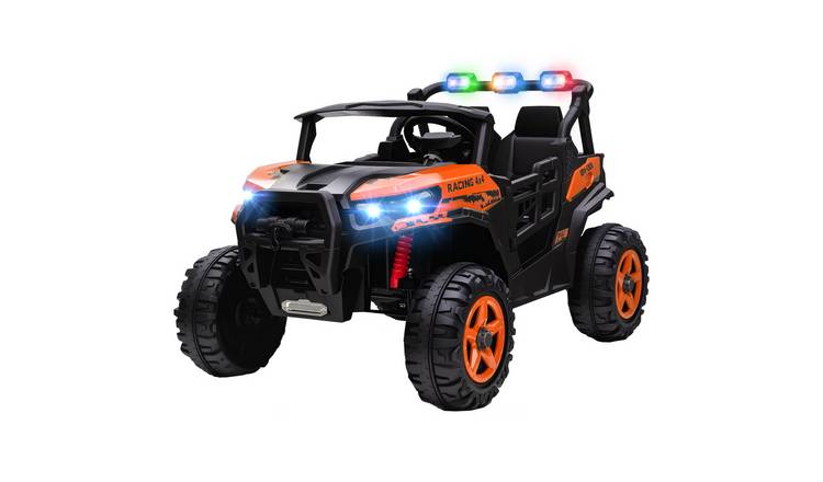 AIYAPLAY 24V 2 Seater Dual Motor Remote Control Electric Ride On Car – Orange
