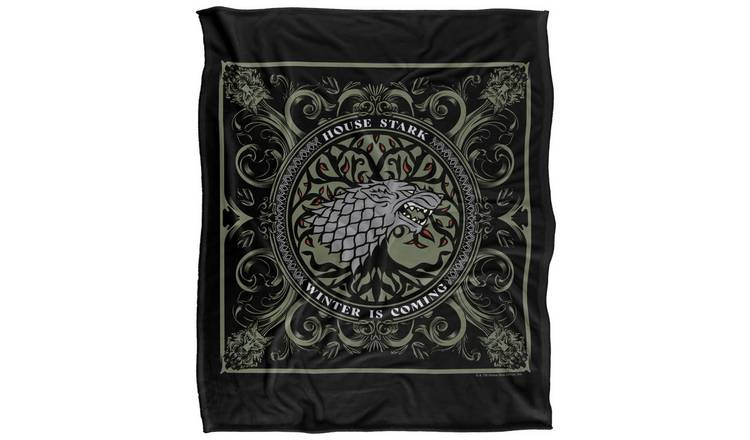 Game Of Thrones House Stark Polyester Soft Touch Blanket - 147cm x 91cm