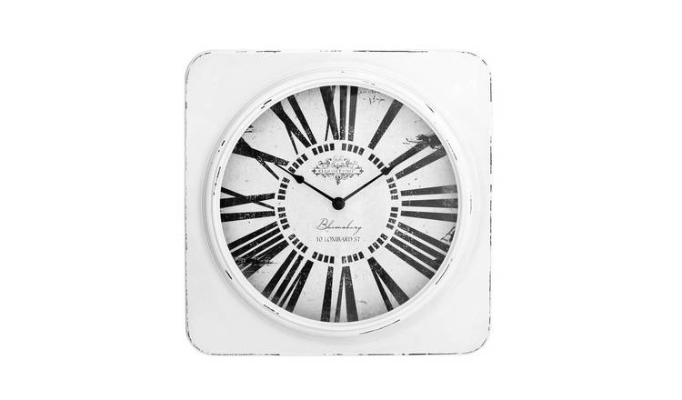 Orsina Cheston Antique Wall Clock - White