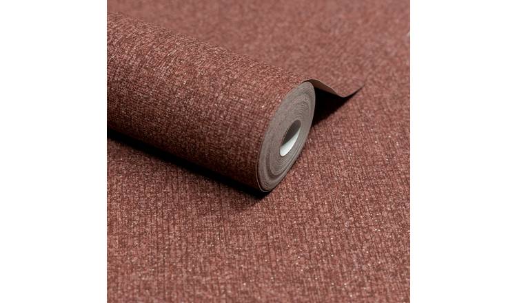 Grandeco Boutique Monroy Semi Plain Embossed Wallpaper - Red